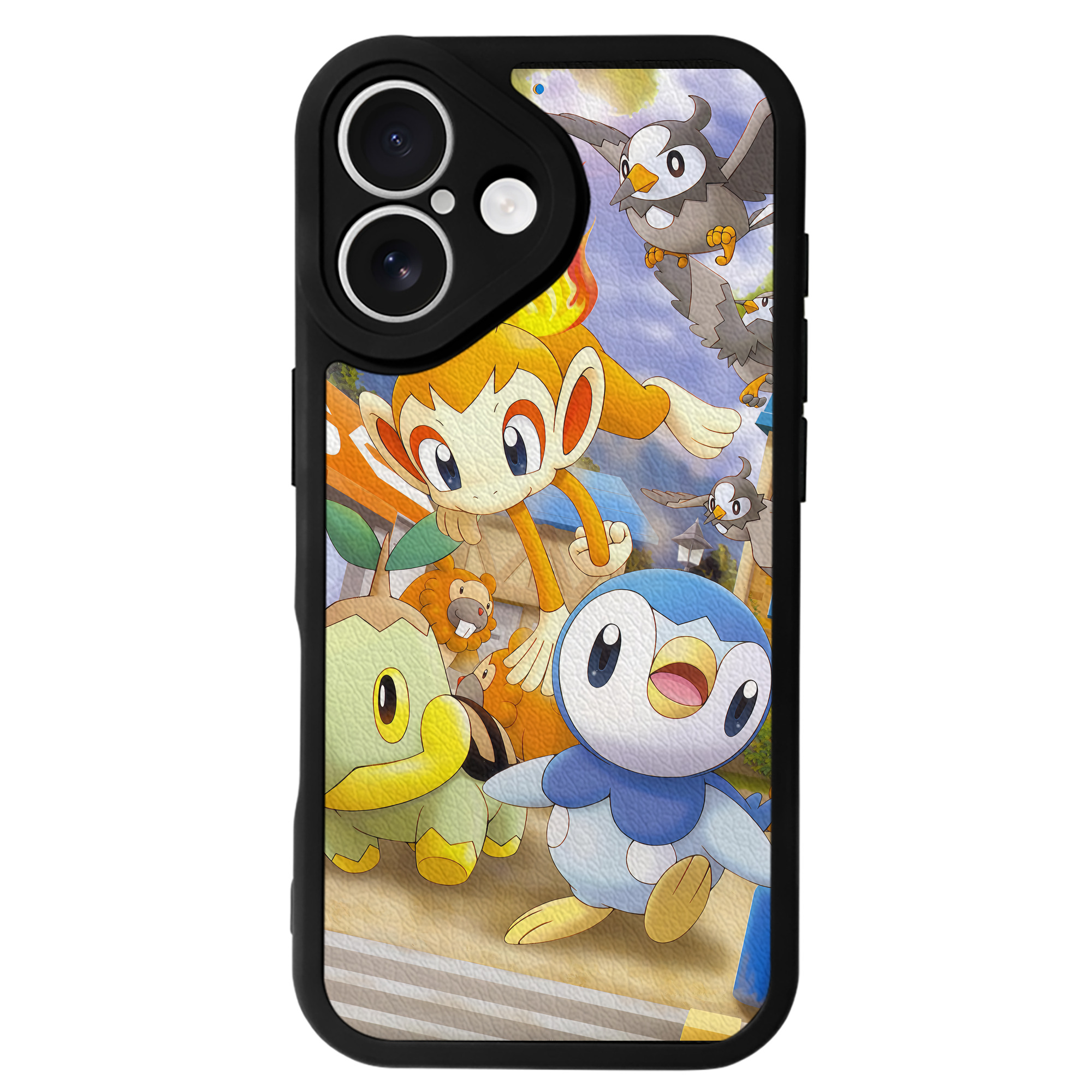 （画像用） ポケットモンスター Pokémon 【iPhone 16シリーズ対応】シリコンスマホケース（レザー調） 材質：シリコン